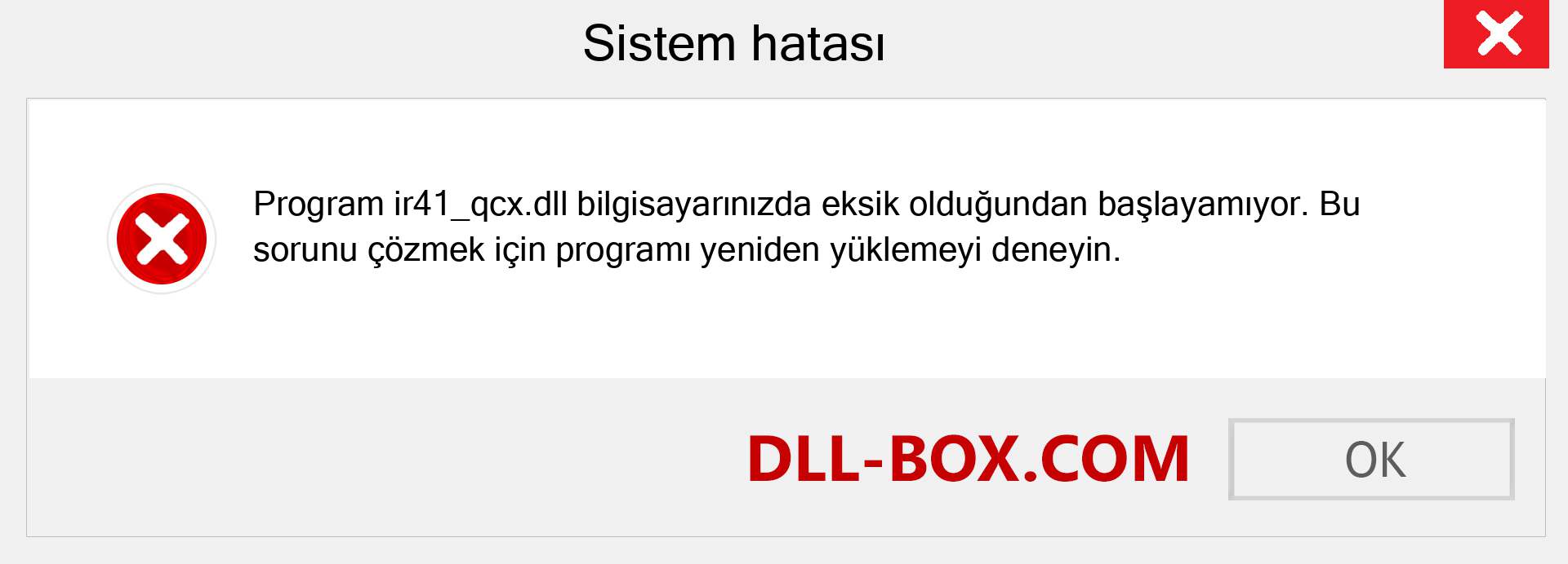 ir41_qcx.dll dosyası eksik mi? Windows 7, 8, 10 için İndirin - Windows'ta ir41_qcx dll Eksik Hatasını Düzeltin, fotoğraflar, resimler